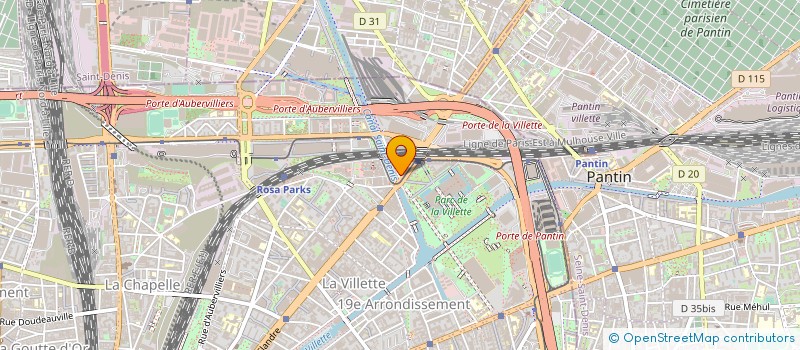 localisation de l'entreprise LES ABATTOIRS DE LA VILLETTE à PARIS