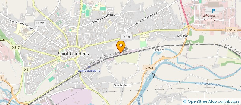 localisation de l'entreprise LES ABATTOIRS DU COMMINGES à SAINT-GAUDENS