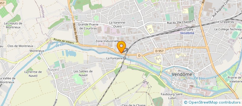 localisation de l'entreprise LES ABATTOIRS DU PERCHE VENDOMOIS à VENDOME