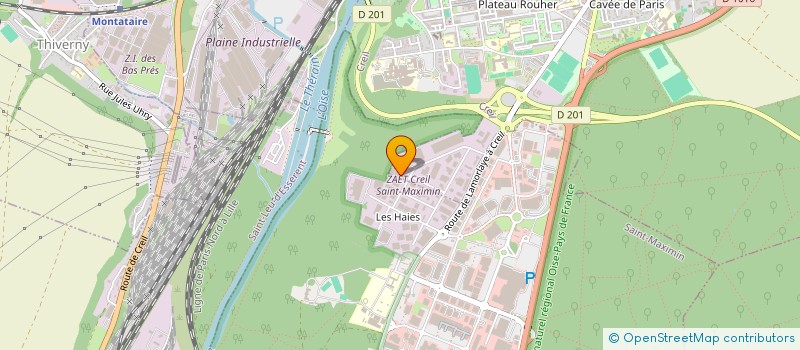 localisation de l'entreprise LES ABBATOIRS DE L'OISE à CREIL
