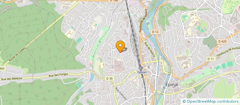 localisation de l'entreprise LES ABC D'AIR à EPINAL