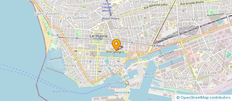 localisation de l'entreprise LES ABEILLES à LE HAVRE