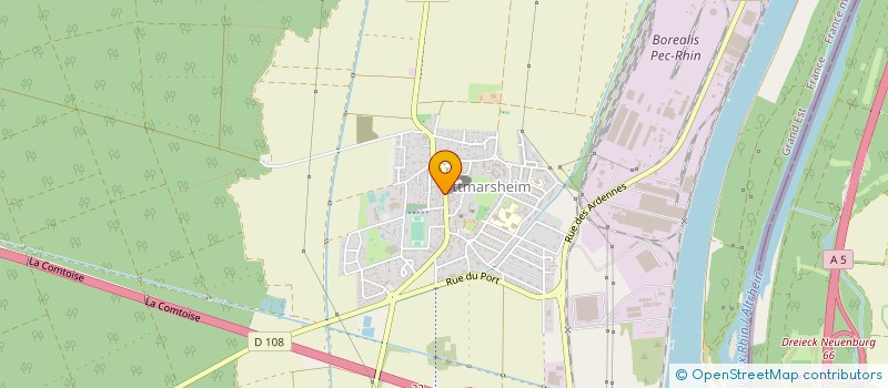 localisation de l'entreprise LES ABEILLES  OTTMARSHEIM