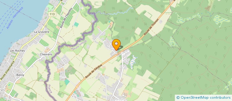 localisation de l'entreprise LES ABEILLES  SAINT-CERGUES