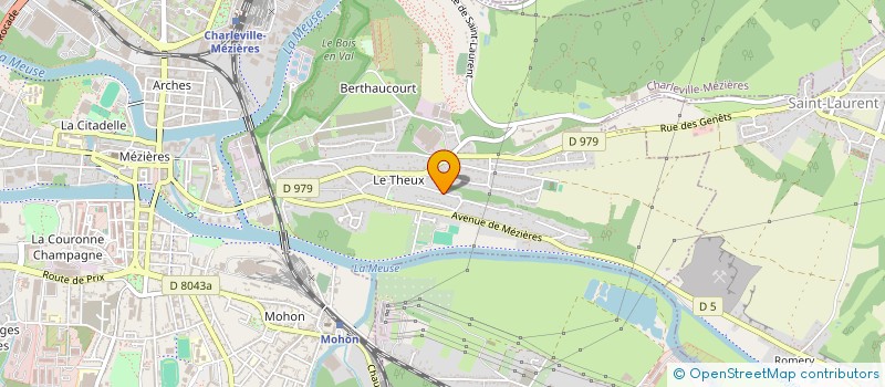 localisation de l'entreprise LES ABEILLES  CHARLEVILLE MEZIERES