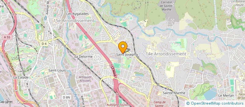 localisation de l'entreprise LES ABEILLES à MARSEILLE