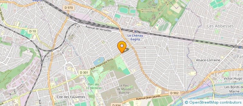 localisation de l'entreprise LES ABEILLES à GAGNY