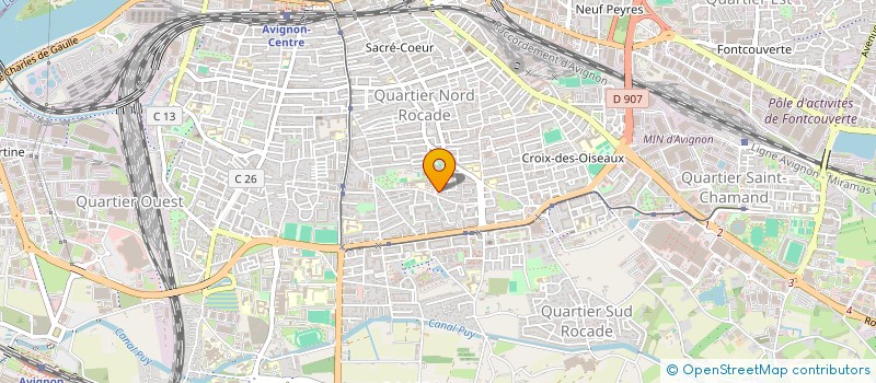 localisation de l'entreprise LES ABEILLES  AVIGNON