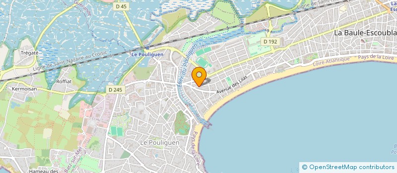 localisation de l'entreprise LES ABEILLES  LA BAULE-ESCOUBLAC