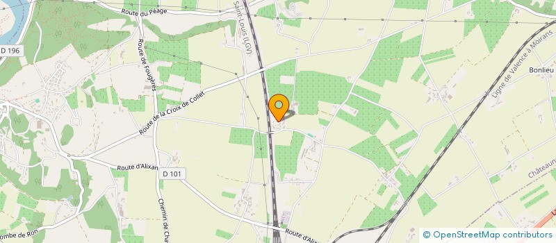 localisation de l'entreprise LES ABEILLES  CHATEAUNEUF-SUR-ISERE