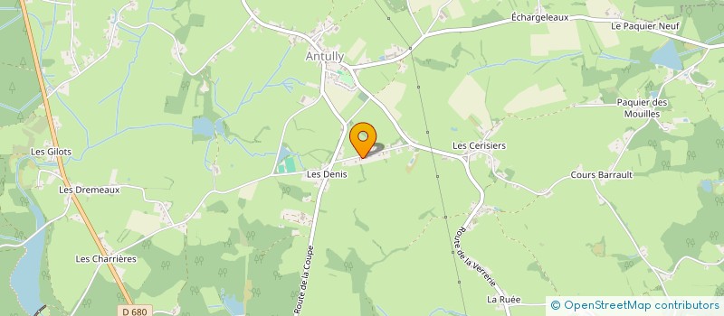 localisation de l'entreprise LES ABEILLES  ANTULLY