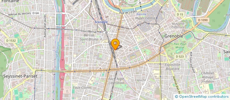 localisation de l'entreprise LES ABEILLES  GRENOBLE