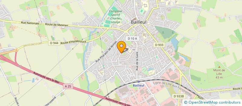 localisation de l'entreprise LES ABEILLES BAILLEULOISES à BAILLEUL