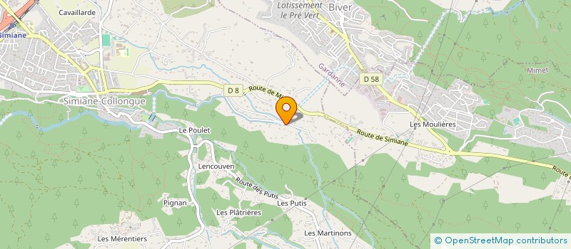 localisation de l'entreprise LES ABEILLES DE LA ROQUE  SIMIANE-COLLONGUE