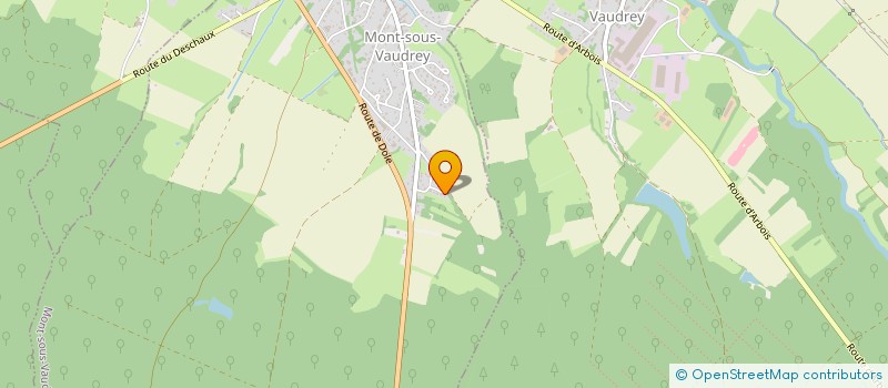 localisation de l'entreprise LES ABEILLES DE LA TUILERIE  MONT-SOUS-VAUDREY