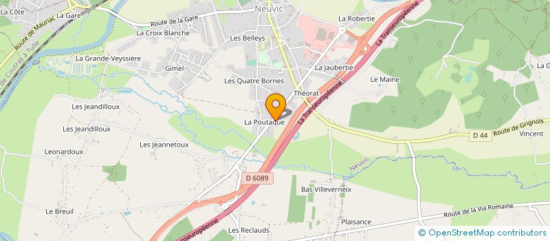 localisation de l'entreprise LES ABEILLES DE LA VALLEE DE L'ISLE à NEUVIC
