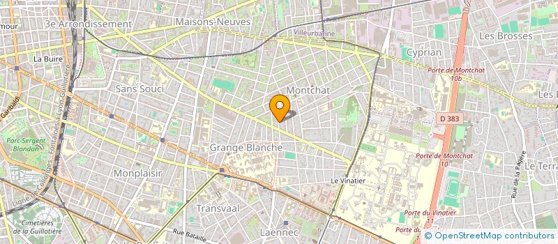 localisation de l'entreprise LES ABEILLES DE LYON  LYON 3EME