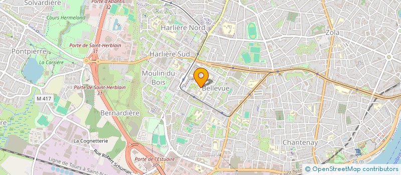 localisation de l'entreprise LES ABEILLES DE SAINT CLAIR à NANTES