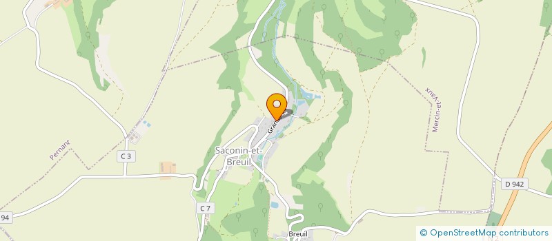 localisation de l'entreprise LES ABEILLES DE TAVAUX  SACONIN-ET-BREUIL