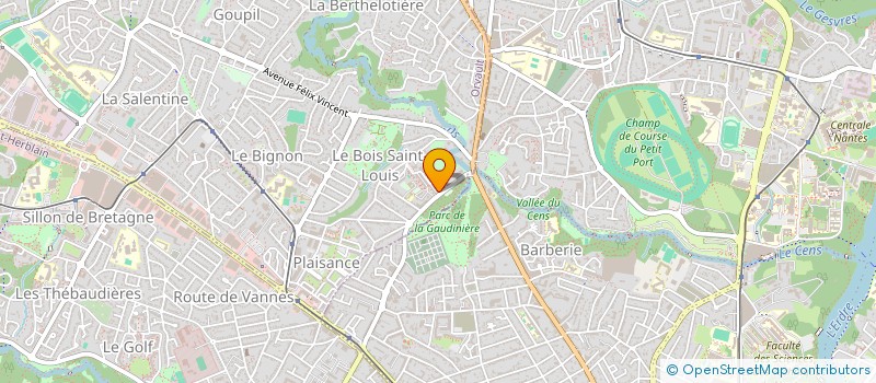 localisation de l'entreprise LES ABEILLES DU BOIS SAINT LOUIS à ORVAULT
