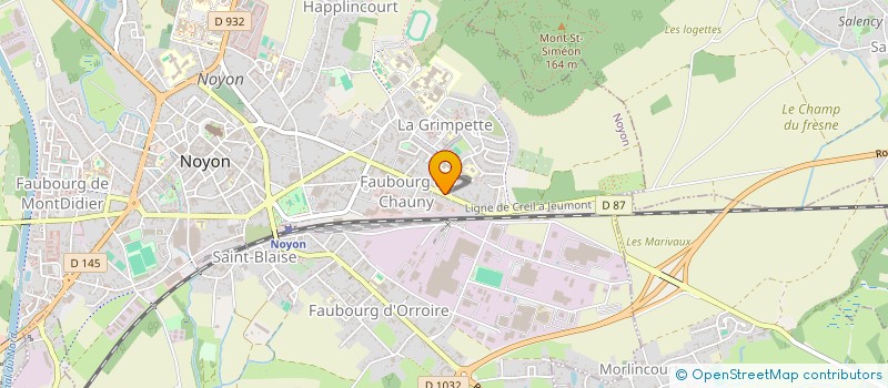 localisation de l'entreprise LES ABEILLES DU NOYONNAIS  NOYON