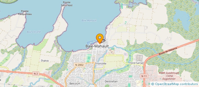 localisation de l'entreprise LES ABEILLES VERTES à BAIE-MAHAULT