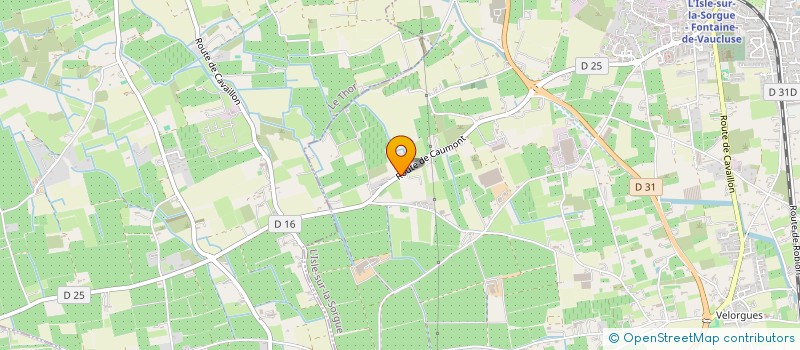 localisation de l'entreprise LES ABEJAS  L'ISLE-SUR-LA-SORGUE