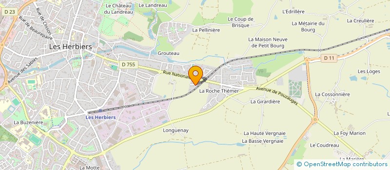 localisation de l'entreprise LES ABELIAS à LES HERBIERS