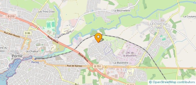localisation de l'entreprise LES ABORDS DE JADE  PORNIC