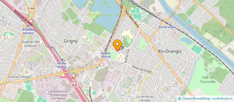 localisation de l'entreprise LES ABRICOTIERS à RIS-ORANGIS