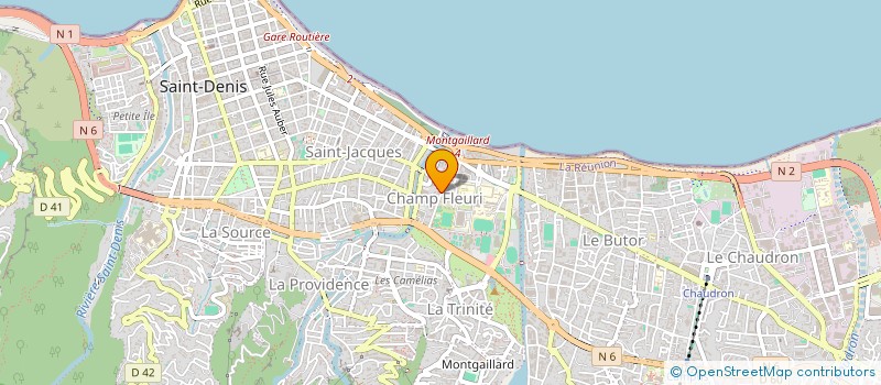 localisation de l'entreprise LES ABRICOTIERS à SAINT-DENIS