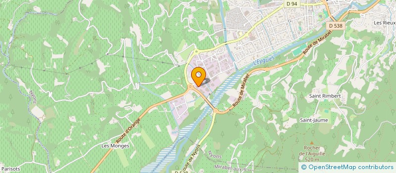 localisation de l'entreprise LES ABRICOTIERS  NYONS