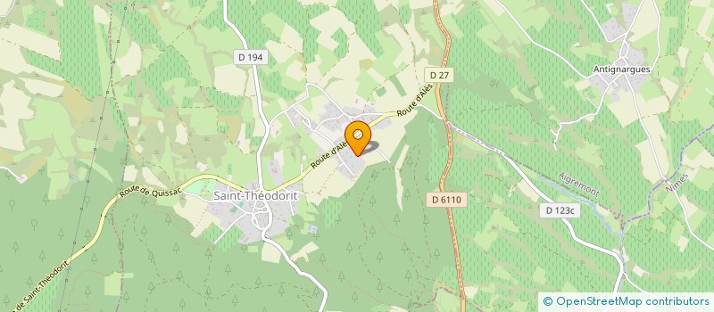 localisation de l'entreprise LES ABRICOTIERS  SAINT-THEODORIT