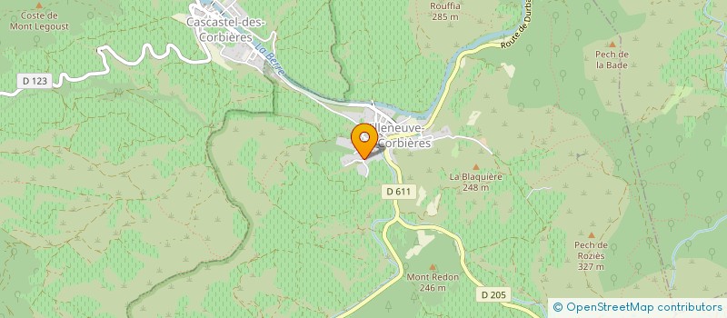 localisation de l'entreprise LES ABRIGANS  VILLENEUVE-LES-CORBIERES