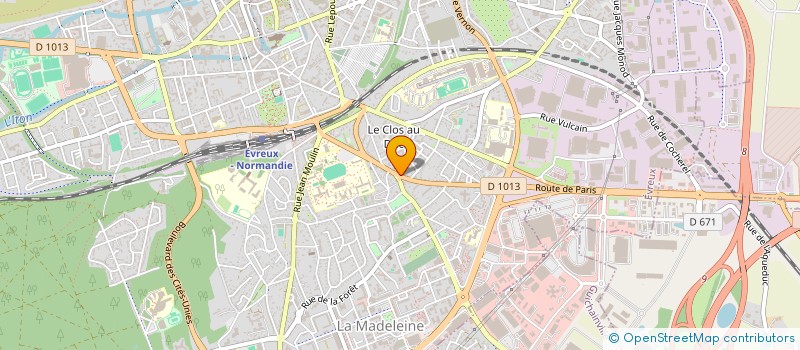 localisation de l'entreprise LES ABRIS NORMANDS à EVREUX