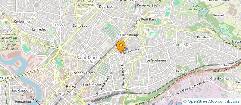 localisation de l'entreprise LES ABYSSES à BREST