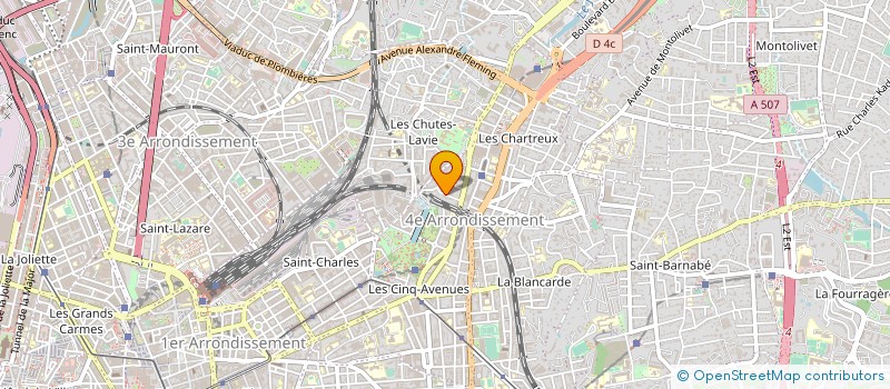 localisation de l'entreprise LES ACACIAS à MARSEILLE 4EME