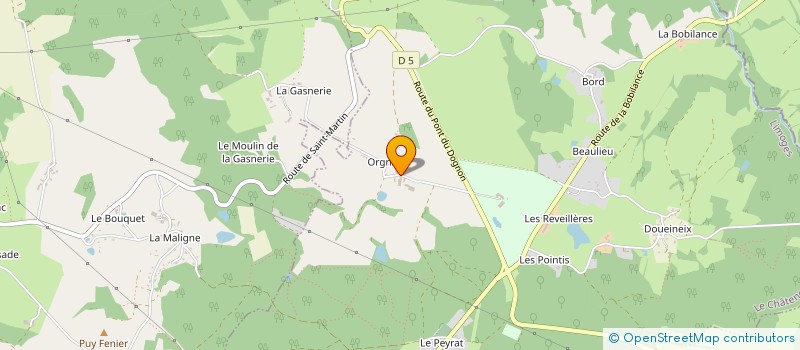 localisation de l'entreprise LES ACACIAS à LE CHATENET-EN-DOGNON