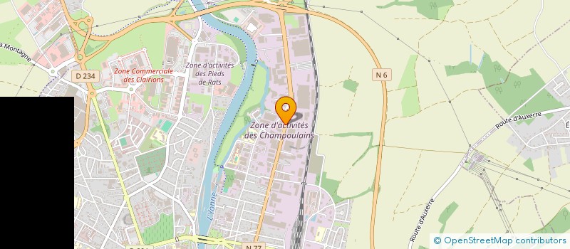 localisation de l'entreprise LES ACACIAS à AUXERRE