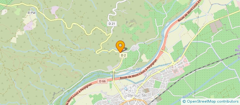 localisation de l'entreprise LES ACACIAS  ILLE-SUR-TET