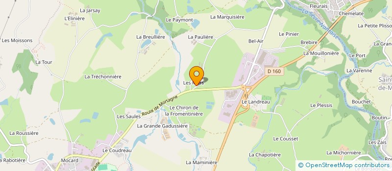 localisation de l'entreprise LES ACACIAS à CHANVERRIE