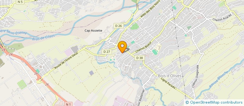 localisation de l'entreprise LES ACACIAS à SAINT-PIERRE
