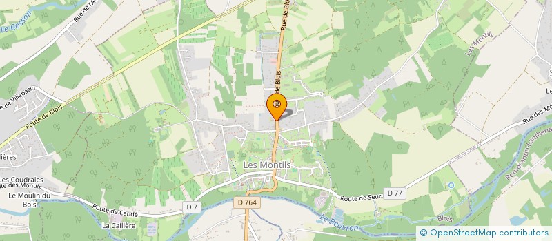 localisation de l'entreprise LES ACACIAS  CANDE-SUR-BEUVRON