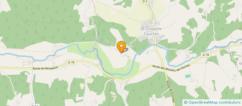 localisation de l'entreprise LES ACACIAS  LA CHAPELLE-FAUCHER