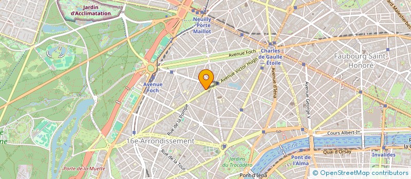 localisation de l'entreprise LES ACACIAS  PARIS