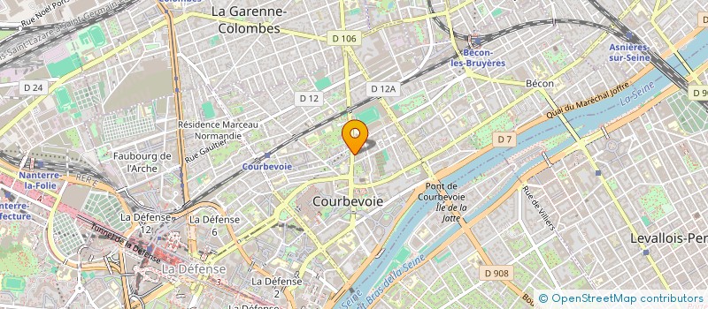 localisation de l'entreprise LES ACACIAS à COURBEVOIE