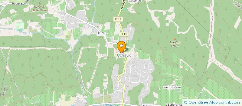 localisation de l'entreprise LES ACACIAS  UCHAUX