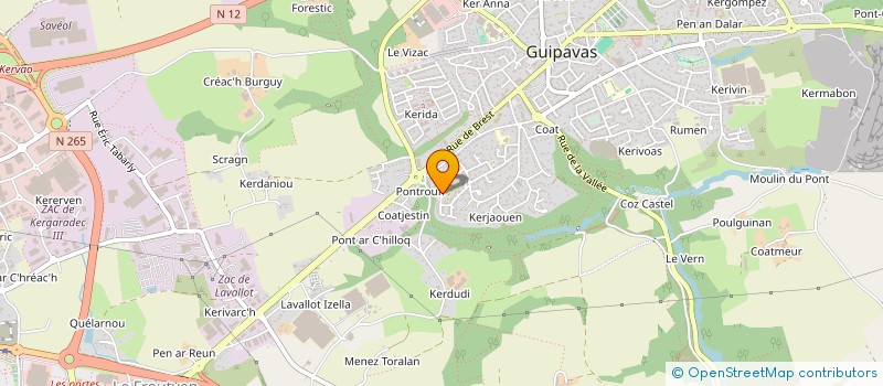 localisation de l'entreprise LES ACACIAS  GUIPAVAS