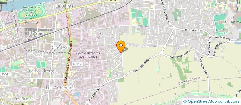 localisation de l'entreprise LES ACACIAS  DECINES-CHARPIEU