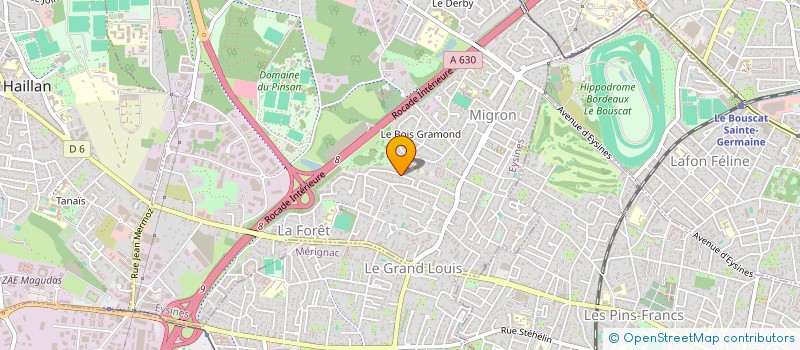 localisation de l'entreprise LES ACACIAS  EYSINES